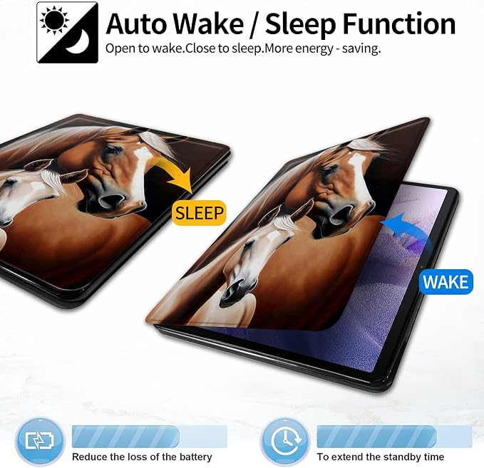 Case for Samsung Galaxy Tab A9 8.7-Inch 2023360 Degree Rotating Multi-Angle Viewing Protective Cover with Auto Sleep/Wake-Blue Butterfly