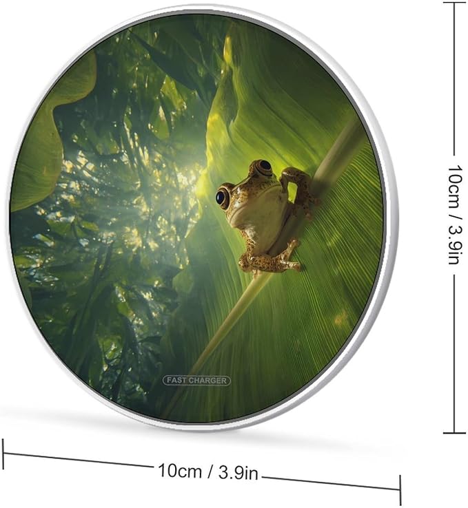 Frog Wireless Charger SlimWireless Charging Pad Anti-Slip Charger Mat for Men Women