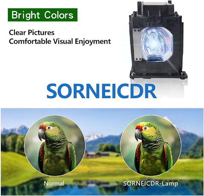 SORNEICDR 915P049010 Replacement Projector Lamp Bulb Compatible with Mitsubishi for WD-52631 /WD-57731 /WD-57732 /WD-65731 /WD-65732 /WD-Y57 /WD-Y65 Lamp Bulb Replacement with Housing