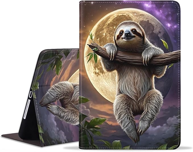 Case for Samsung Galaxy Tab S10 Plus 2024/ S9 Plus/ S9 FE Plus 5G 12.4 Inch 2023 Premium PU Leather Stand Folio Cover with Auto Sleep/Wake Abstract Colorful Dog