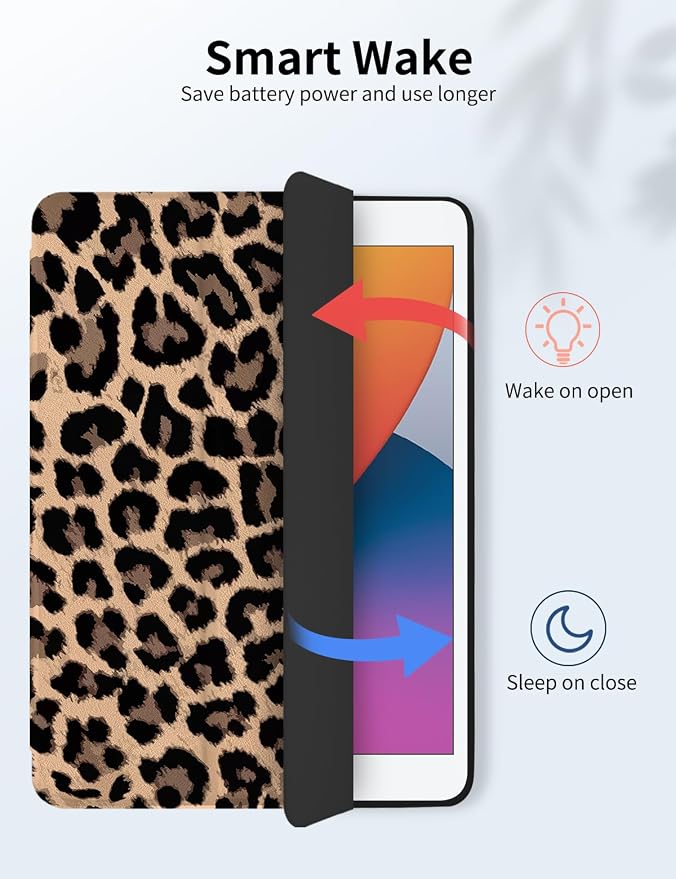Case for iPad 9th/ 8th/ 7th Generation Case 10.2&amp10.5 Inch (2021/2020/2019 Release) Slim Lightweight Soft Trifold Back Cover with Pencil Holder &amp Auto Sleep/Wake CoverBeige Checkered