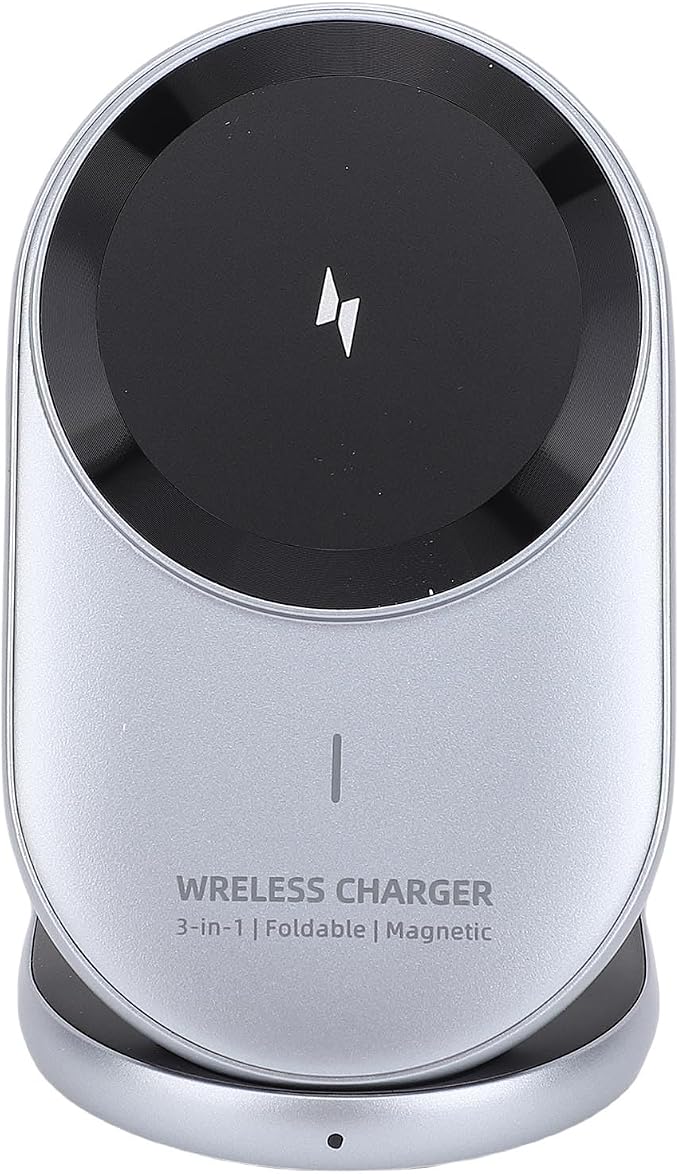 Generic Fast Desk Charger Multi Angle Stability Wireless Charging Station for Phone Watch Earphone for Rapid Charging with Foldable Design