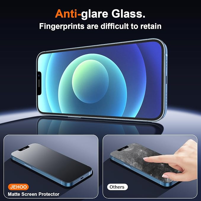 [2 Pack] Matte Privacy Glass Screen Protector Designed for iPhone 11 / iPhone XR Anti-Glare Anti-Fingerprint Install Frame 9H Tempered Glass