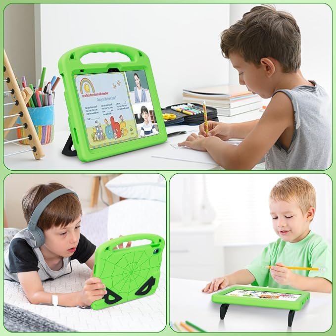 Kids Case for iPad 9th/8th/7th Gen. (10.2-inch 2021/2020/2019) | Shockproof Cover with Built-in Screen Protector and Stand Black