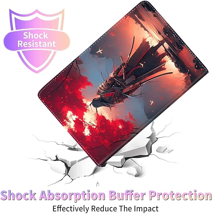 Case for New iPad (A16) 11th Generation 11 Inch 2025for iPad 10th Generation 2022 10.9 Inch Multi-Angle Stand Smart Cover Shockproof with Auto Wake/Sleep Baby Dragon