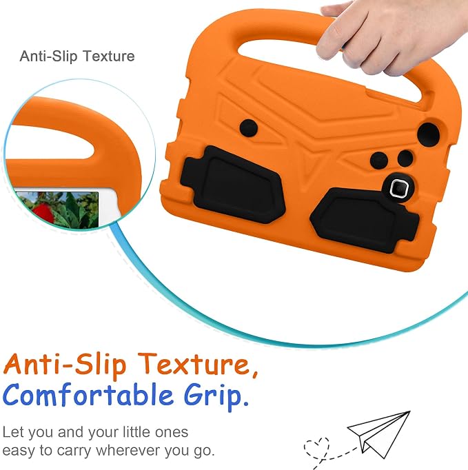 Kids Case for Samsung Galaxy Tab A 8.0 (2019) SM-T290/SM-T295 Techcircle Kid Child Safe Shock Proof EVA Rugged Protective Handle Stand Case for Galaxy Tab A 8.0 SM-T290/SM-T295 Tablet Black