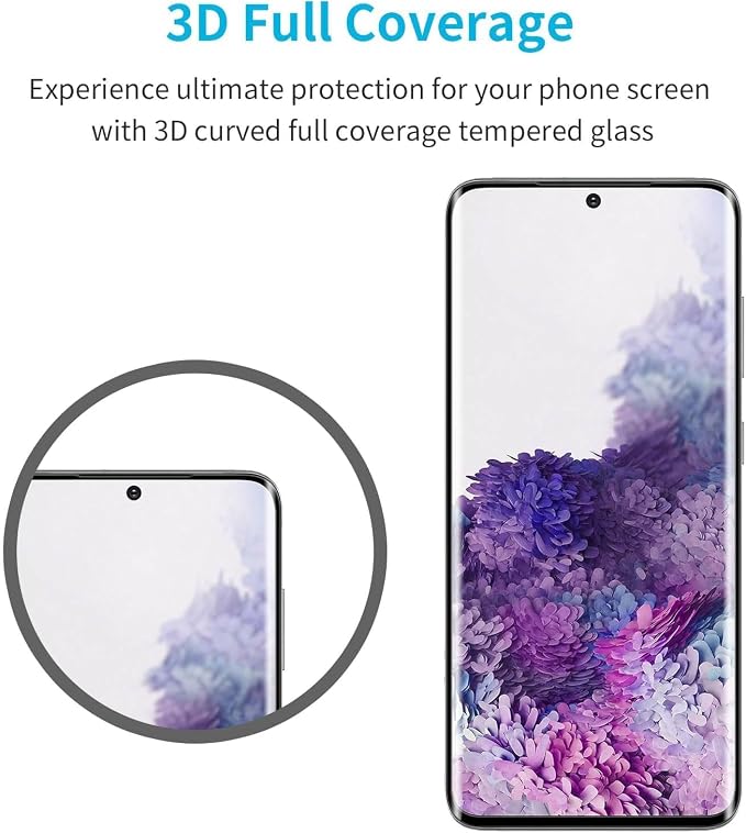 Didisky Screen Protector for Oneplus 9 Pro 3 Pack Tempered Glass Film with 2 Pack Camera Lens Protector Easy to UseScratch-Resistant9H Hardness3D Curved Full Coverage
