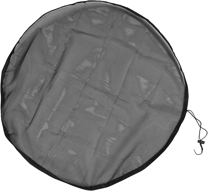 Rain Mesh Cover, Mesh Cover for Rain Barrels, Drawstring Leaf Filter Water
