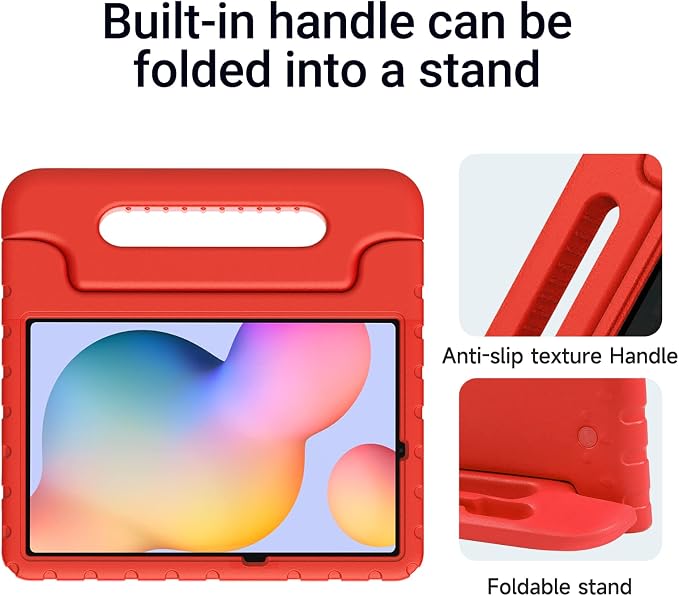 Kids Case for Samsung Galaxy Tab S6 Lite Shockproof Handle Stand Blue | Lightweight Kids Friendly EVACompatible with Samsung Galaxy Tab S6 Lite 10.4 Inch 2024/2022/2020 Release S Pen Holder