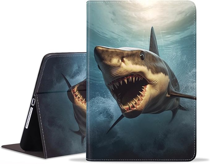 Case for iPad 6th/5th Generation (2018 2017 Model 9.7 Inch) iPad Air 2/Air 1 (9.7 Inch) Slim PU Leather Stand Folio Cover with Auto Wake Sleep African Woman Wolf