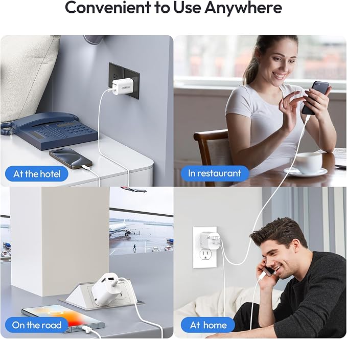 iPhone 15 Charger Fast Charging 2 Pack 20W Type C Wall Charger Fast Charging Block with 5FT USB C to C Charging Cable Compatible for iPhone 15/15 Pro/15 Pro Max/15 Plus iPad Pro/Air/Mini