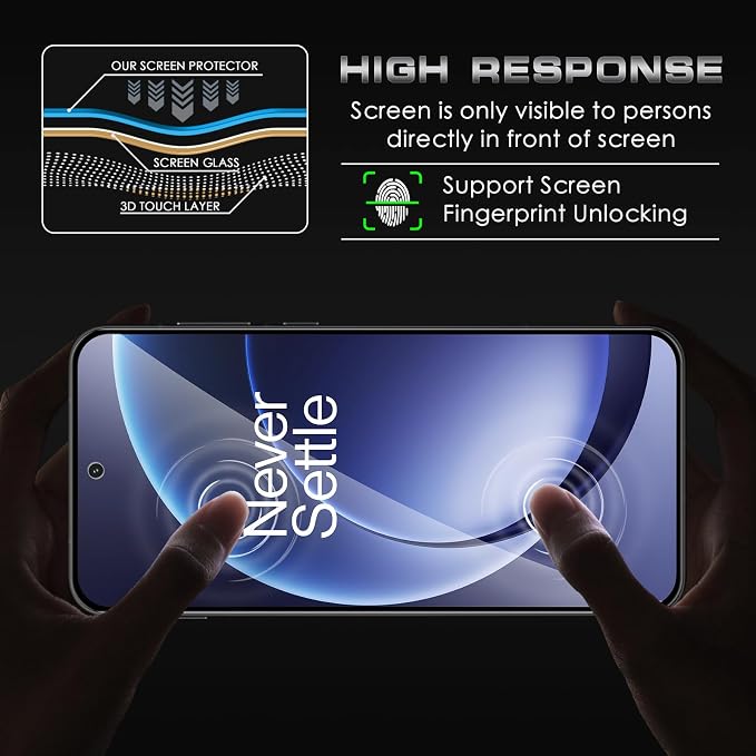 4 Pack Nothing Phone (3a) Pro 5G Privacy Screen Protector 2 Pack Privacy Tempered Glass Film and 2 Pack Camera Lens Protector Anti-Spy Protection for Nothing Phone (3a) Pro 5G Screen Protector
