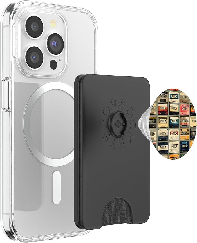 Retro Life Music Lover Cassette National Retro Day PopSockets Adhesive PopGrip