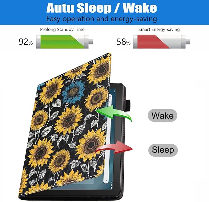 Case for Amazon Fire HD 8/HD 8 Plus Tablet (8 12th/10th Generation 2024/2022/2020 Release) Slim PU Leather Stand Folio Cover with Auto Wake Sleep African Woman Wolf