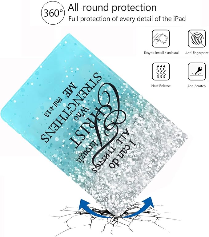 for iPad Mini 6 2021 Case Protective Leather Case Adjustable Stand Auto Wake/Sleep Smart Case for iPad Mini 6th Generation 8.3 Inch - Bible Verse Jeremiah 29:11