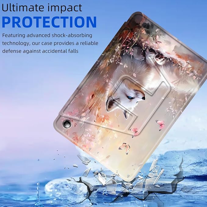for Amazon Fire Max 11 2023 Release Table Case 11'' Rotating Auto Wake Sleep Leather Table Case for Amazon Fire Max 11 2023 Release Stand Bird Flowers Design for Woman Man
