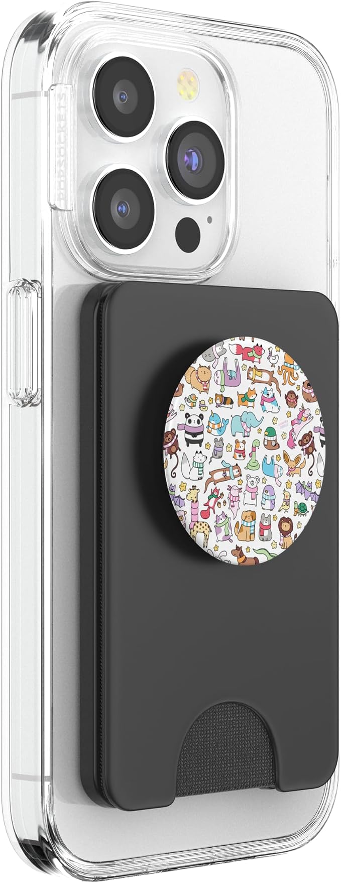 Cute Animals Doodles PopSockets PopGrip: Swappable Grip for Phones &amp Tablets PopSockets Adhesive PopGrip