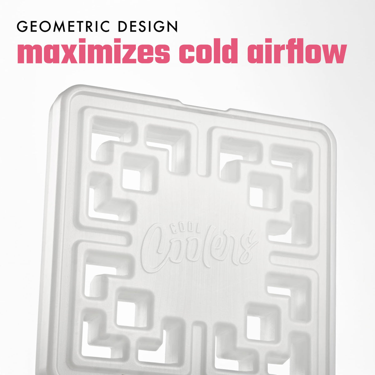 Cool Coolers XL Fashion Ice by Fit & Fresh, 3pk Ice Blocks for Lunchboxes, Quick Freeze, Space Saving, Stylish Reusable Freezer Packs for Coolers, Pearl White