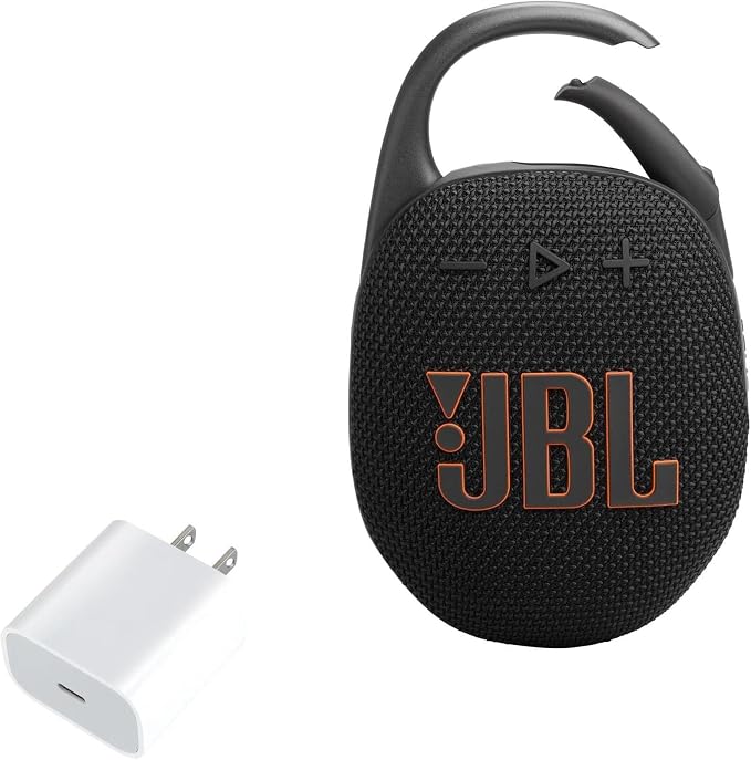 BoxWave Charger Compatible with JBL Clip 5 - PD GAN miniCube (30W) 30W Tiny PD GAN Type-C Wall Charger - Winter White