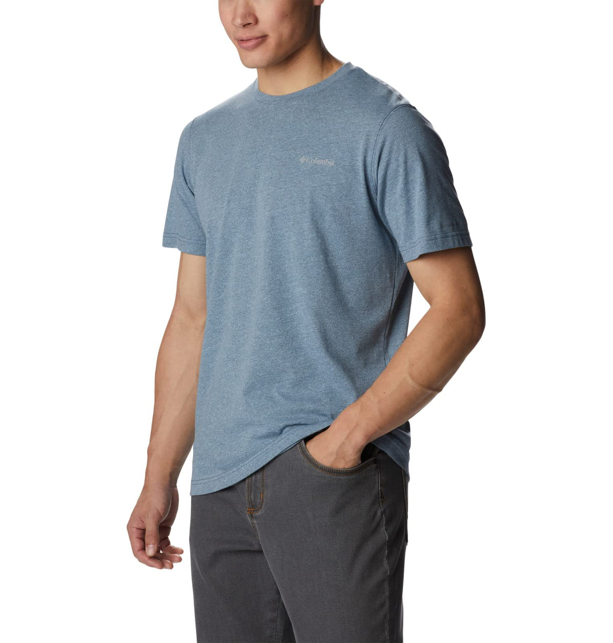 Columbia Men's Thistletown Hills Short Sleeve, Dark Mountain/Sky Blue, 2X Big