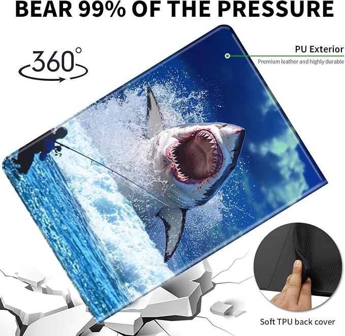 Case for Microsoft Surface Pro 11/10 / 9 13 InchPU Leather Cute Slim Folio Adjustable Stand Cover Case for Surface Pro 11th Edition AIAutumn Red Forest