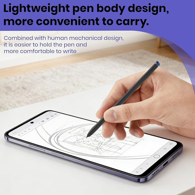 Galaxy S26 Ultra Pen Replacement4096 PressureBlack | 4096 pressuretilt controlpalm rejectionshortcut buttoneraser functionsmooth writingNo Bluetooth