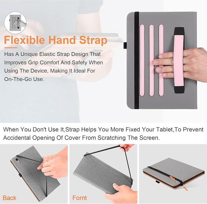 for Samsung Galaxy Tab A9 Plus Case Multiangle Stand for Samsung Tab A9 Plus Tablet Case 11 Inch SM-X210/SM-X216/SM-X218Black