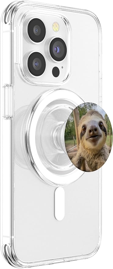 Funny Sloth Selfie PopSockets PopGrip for MagSafe