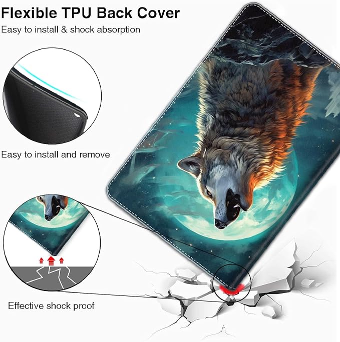 Case for iPad 10.2/10.5，iPad 9th/8th/7th Gen，for iPad 10.2 inch 2021/2020/2019/iPad Air 3rd Gen/Pro 10.5 - Slim Fit Standing Cover with Auto Sleep/Wake，Enchanted Forest 2