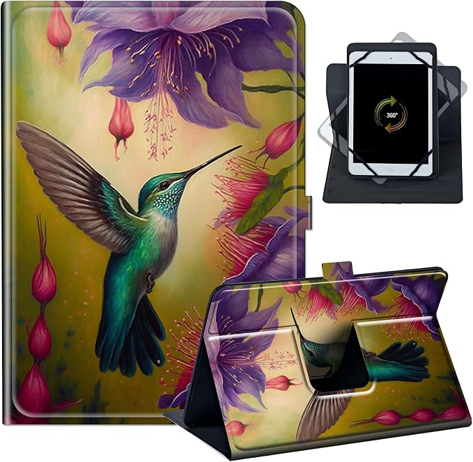 Case for Google Pixel Tablet 11 2023PU Leather 360 Degree Rotatable Kickstand Tablet Cover with Magnetic Closure for Pixel Tablet 11 2023/ All 10.5-11.5 Tablet，American Eagle with Flag