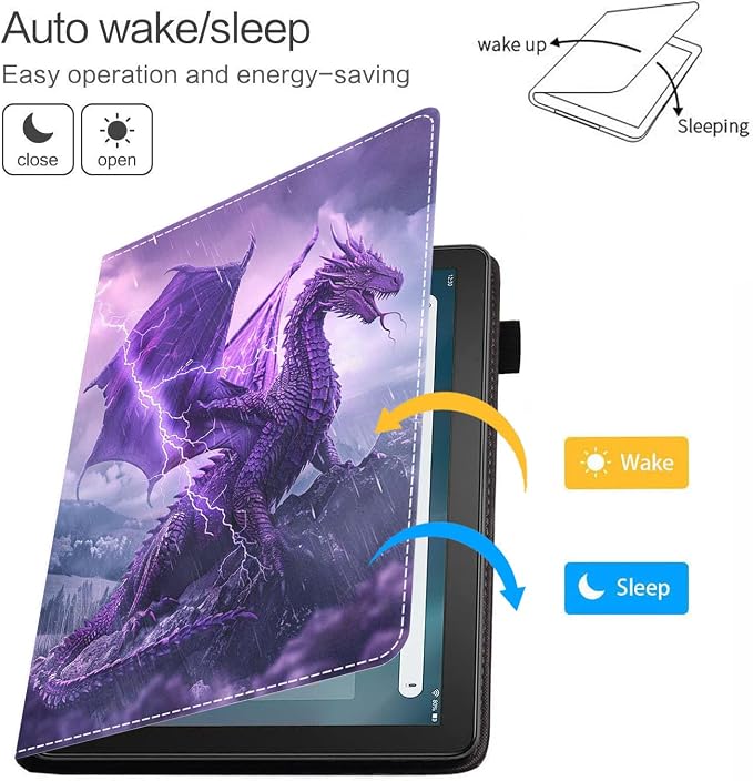 Case for Amazon Fire HD 8/Fire HD 8 Plus Tablet (12th/10th Generation 2024/2022/2020 Release) Premium PU Leather Cover with Auto Sleep Wake African Women