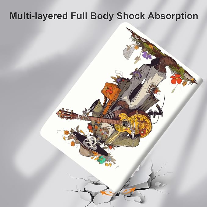 Case for iPad (A16) 11th Generation 11 Inch (2025) iPad 10th Generation 10.9 Inch (2022)，Slim Fit Foldable Standing Cover Case with Auto Sleep/Wake ，Moth Moon