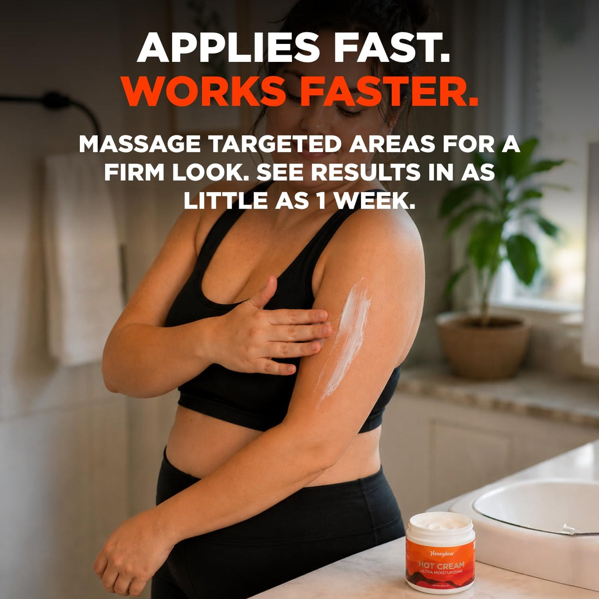 Hot Firming Lotion Sweat Enhancer - Skin Tightening Cream for Stomach Fat and Cellulite - Sweat Cream for Better Workout Results - Long Lasting Moisturizing Pre and Post Workout Massage Lotion