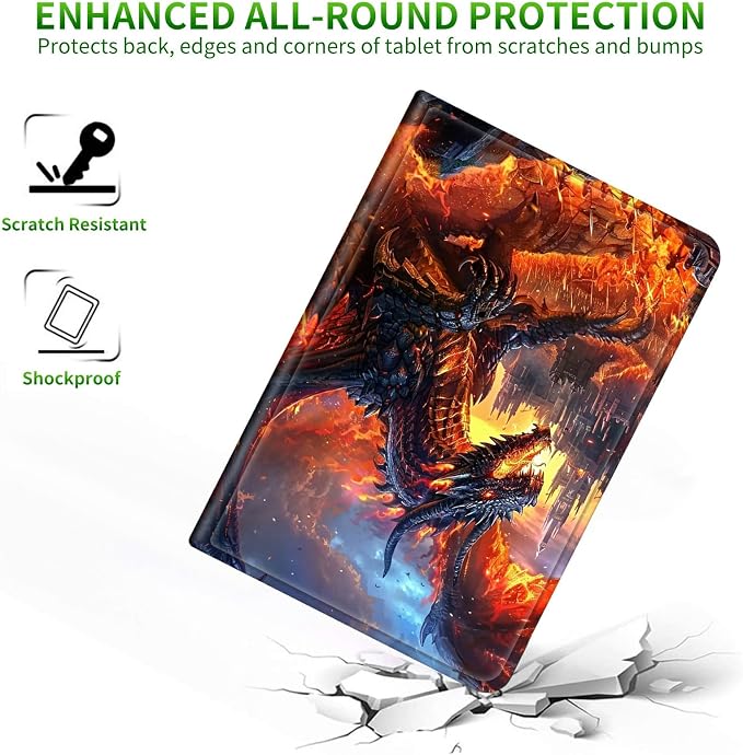 for 6 Kindle 11th Generation 2024/2022 Release Case (Model No: C2V2L3) E-Reader Multi-Angle Viewing Shockproof Smart Protective Case with Auto Wake/Sleep Baseball