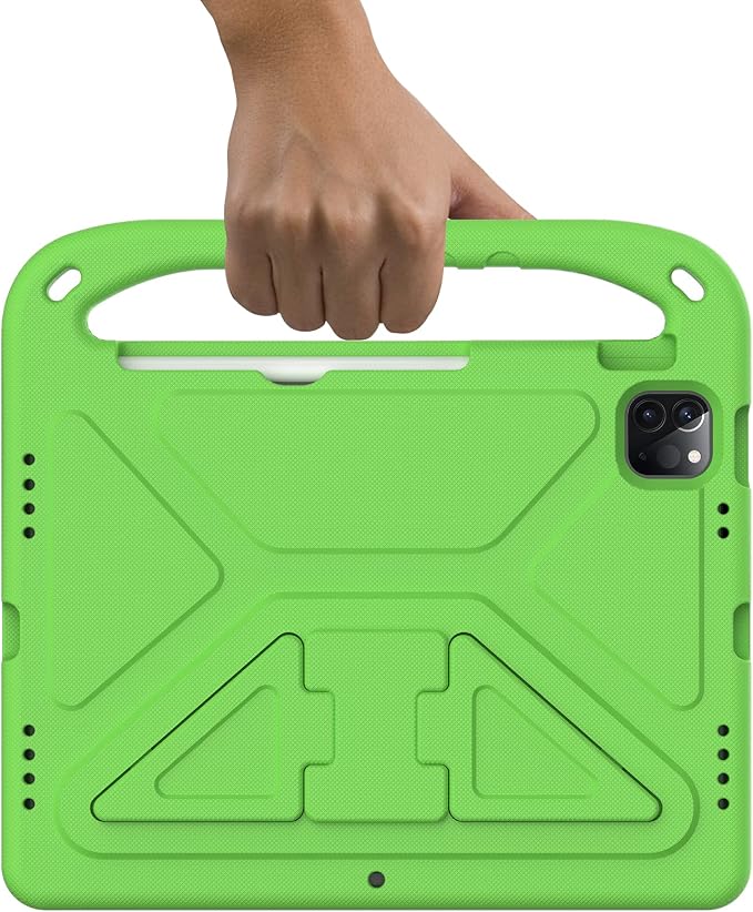 Dteck Kids Case for iPad 10.2 - Shockproof Rugged EVA Handle Stand Child Proof Case for iPad 9/8/7 Generation Black