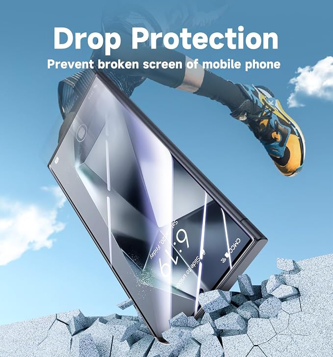 MAGIC JOHN 2 Pack for Samsung Galaxy S24 Ultra Tempered Glass Screen Protector Auto Dust-Elimination Installation Bubble Free HD Clear Easy Installation
