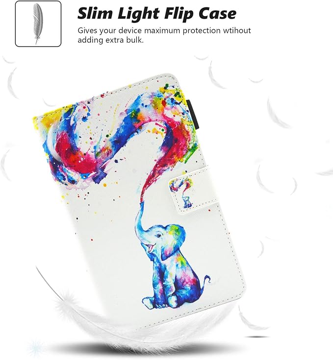Case for Kindle Fire 7 TabletDteck Full Protective Flip Adjustable Stand Auto Wake/Sleep Smart Cover with Pencil Holder for Kindle Fire 7 Tablet 9th/7th/5th Generation 2019/2017/2015 ReleaseKing Dog