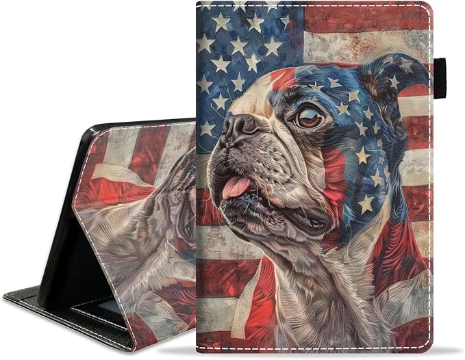 Case for Amazon Kindle Fire HD 10 Tablet (10.1 inch 9th/7th Generation 2019/2017 Release) Slim PU Leather Stand Folio Cover with Auto Wake Sleep Abstract Paint Butterfly