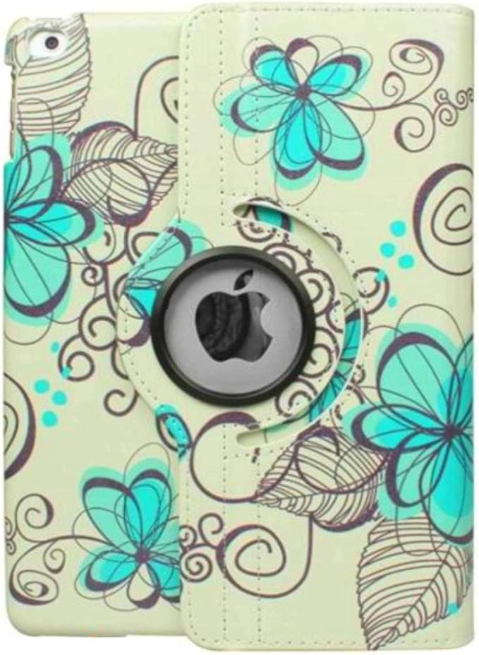 Case for iPad Air 1st Generation Models A1474 A1475A1476 360 Rotating Stand with Wake Up/Sleep Function Also for iPad 6th 5th Air2nd Generation 9.7 inch case (Art Flower)