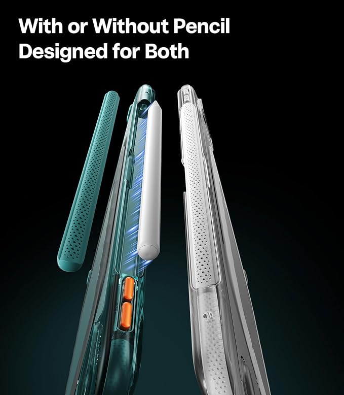 TORRAS Ostand K3 Neo for iPad Air 11 Inch Case (M4 2026 M3 2025 M2 2024) Viewing Angles AdjustableUltra Stable Stand Shockproof Protective Slim Kickstand Case with Pencil Holder Glacier Sprint