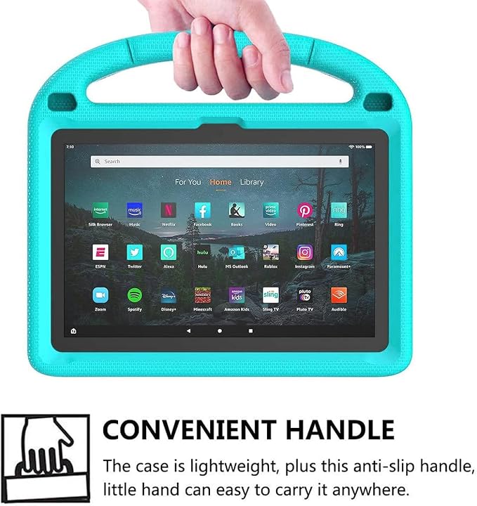 Kids Case for New 10-inch Tablet 2023 Lightweight Shockproof Kids Friendly Full Cover with Handle Kickstand