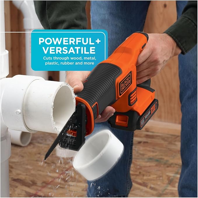 BLACK+DECKER 20V MAX* Cordless Reciprocating Saw Kit (BDCR20C)