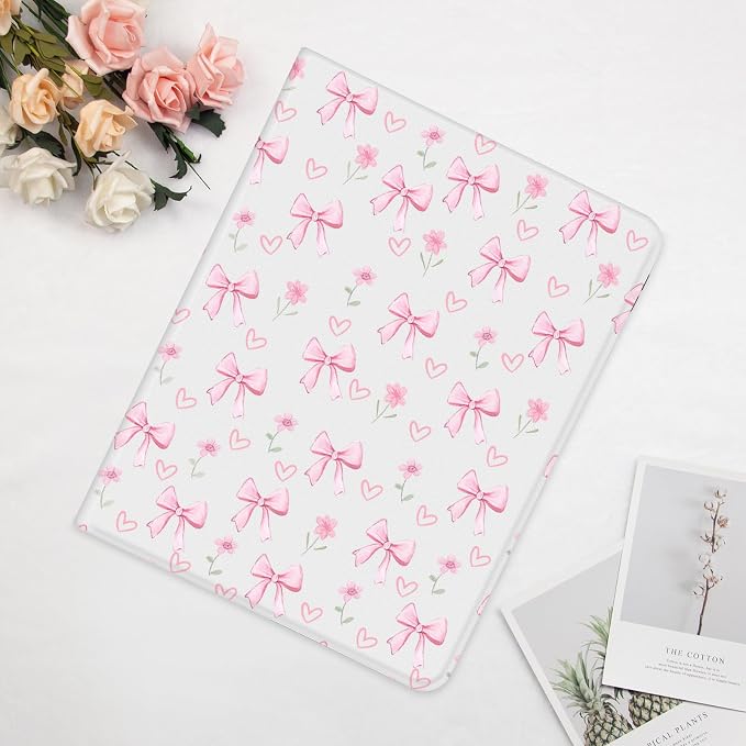 Cute Maple Bear Case for 10.2 iPad 2019/2020/2021(7th/8th/9th Gen) with Pencil Holder Auto Wake/Sleep Leather Soft TPU Back Cover for Women Girls