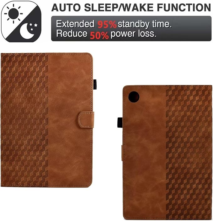 Fancity Case Fits Samsung Galaxy Tab A9/A11 Plus 11” 2025/2023 X210/X216 | Premium PU Leather Cover with Multi-Angles Pencil Holder Smart Wake Sleep for Galaxy Tab A9 A11 Plus X218 Beach