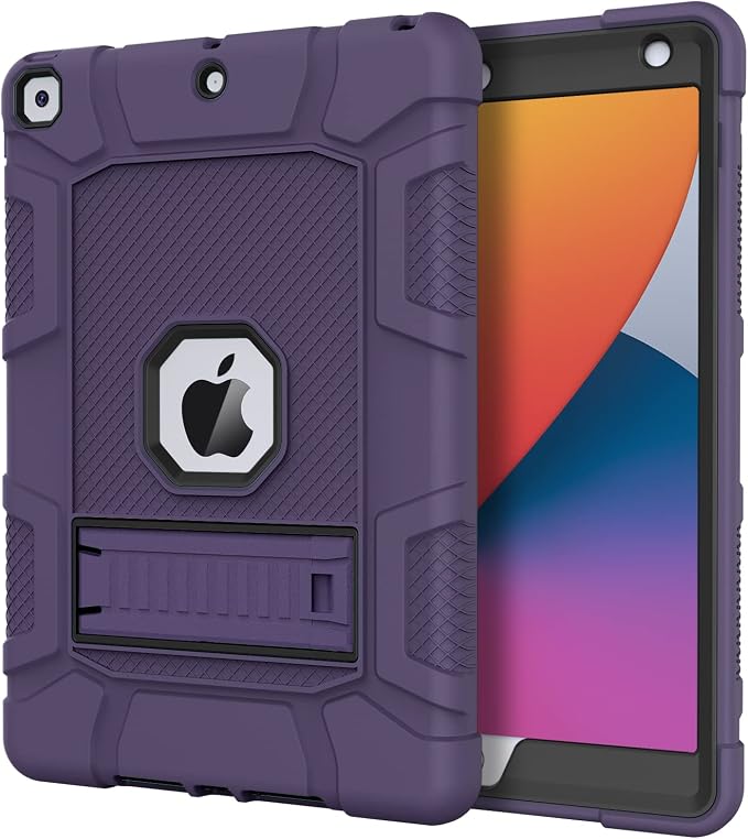 Azzsy Case for iPad 9th Generation/iPad 8th Generation/iPad 7th Generation (10.2 Inch 2021/2020/2019 Model) Heavy Duty Shockproof Rugged Protective Case for iPad 10.2 inch Alpine Green