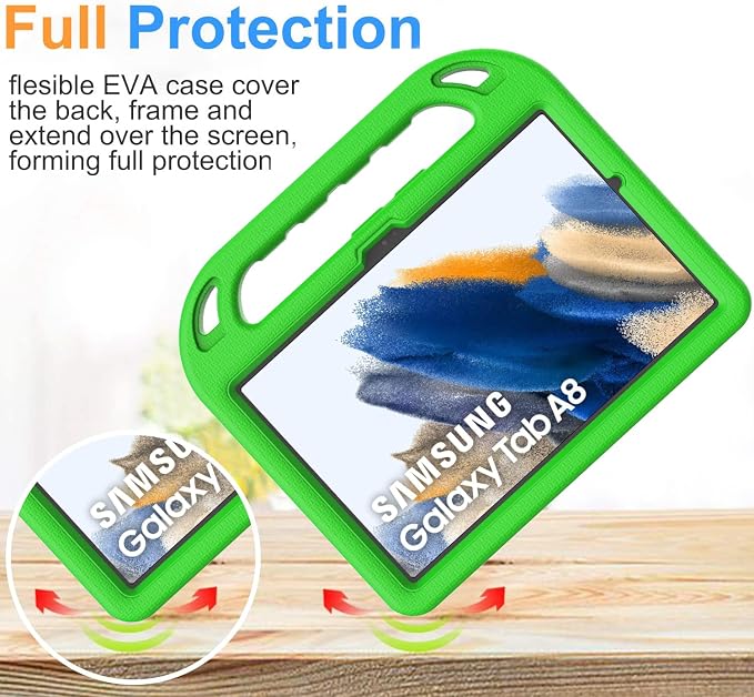 BMOUO Kids Case for Samsung Galaxy Tab A8 10.5 Inch 2022 (SM-X200/X205/X207) - with Screen Protector Shockproof Galaxy Tab A8 10.5 Tablet Case Blue