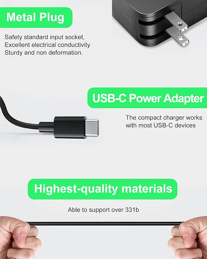 65W USB C Charger Compatible with JBL Extreme 4 Extreme 3 Charge 6/5/4 | Flip 7/6/5 Clip 4/5 Pulse 4/5 GO 3/4 Vibe Beam JRPOP Endurance Peak Bluetooth Speaker Xtreme 3 Adapter