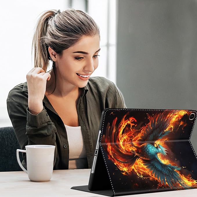 Case for Samsung Galaxy Tab S10 FE Plus 5G Multi-Angle Stand Smart Cover Shockproof with Auto Wake/Sleep for Galaxy Tab S10 FE+ 13.1 Inch (SM-X620/SM-X626B) 2025 Magic Mushrooms Fungus
