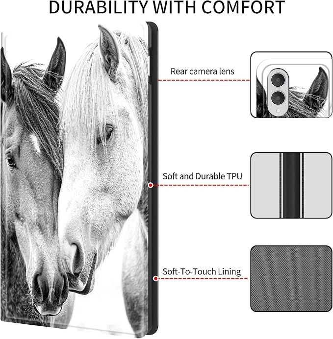 Case for iPad (A16) 11th Generation 11 Inch (2025)/ iPad 10th Generation 10.9 inch 2022Slim PU Leather Smart Cases Covers with Auto Wake/Sleep-Beast Roared