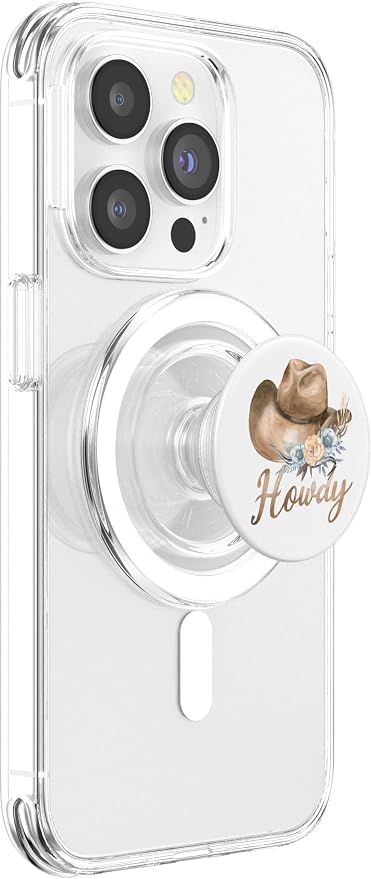 Howdy Cowboy Hat Watercolor PopSockets Adhesive PopGrip